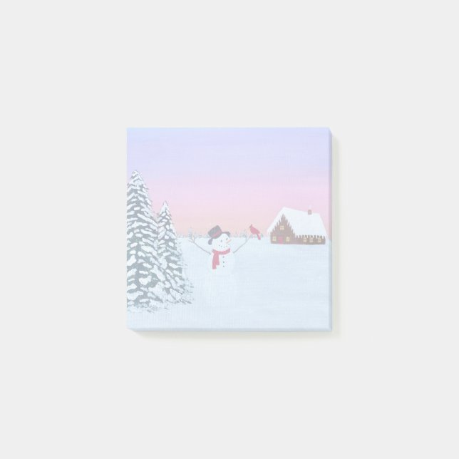 Bloco De Notas pôr do sol de inverno (Frente)