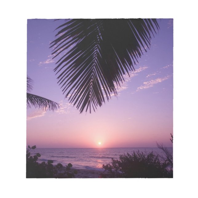 Bloco De Notas Pôr do sol no West End, Cayman Brac, Ilhas Cayman, (Frente)