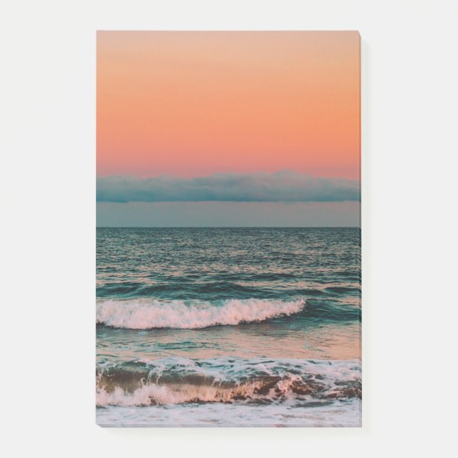 Bloco De Notas pôr do sol sobre o mar (Frente)