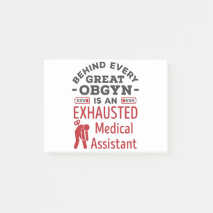Bloco De Notas Por trás do Excelente OBGYN Assistente médico es