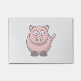 Bloco De Notas Porco bonito dos desenhos animados