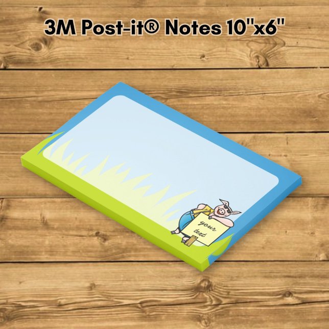 Bloco De Notas Porco com Placa (Criador carregado)