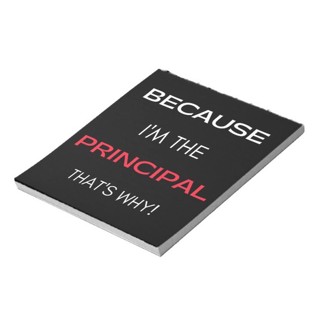 Bloco De Notas Porque eu sou o diretor, é por isso (Invertido)