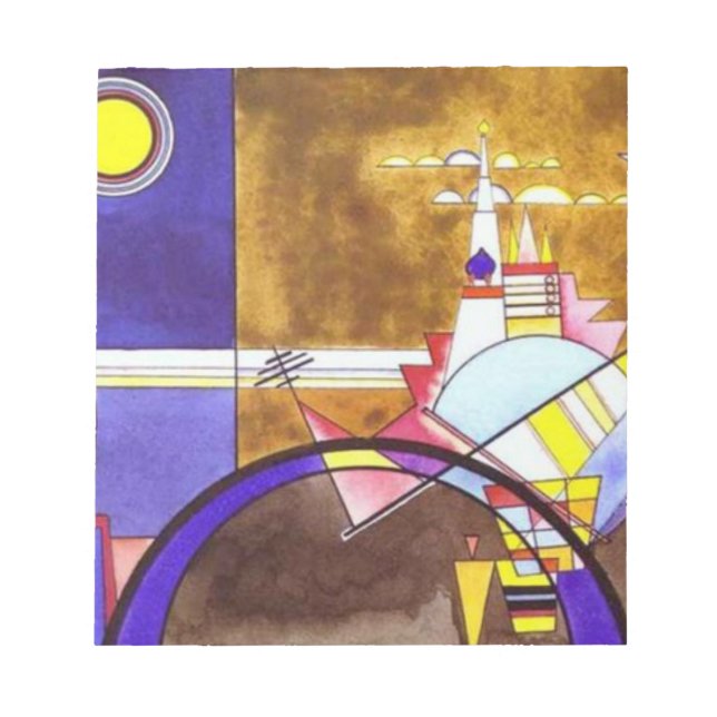 Bloco De Notas Porta do Excelente de Kiev Wassily Kandinsky (Frente)