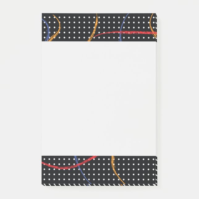 Bloco De Notas Portas e Splatter de Pintura Retroativa (Frente)