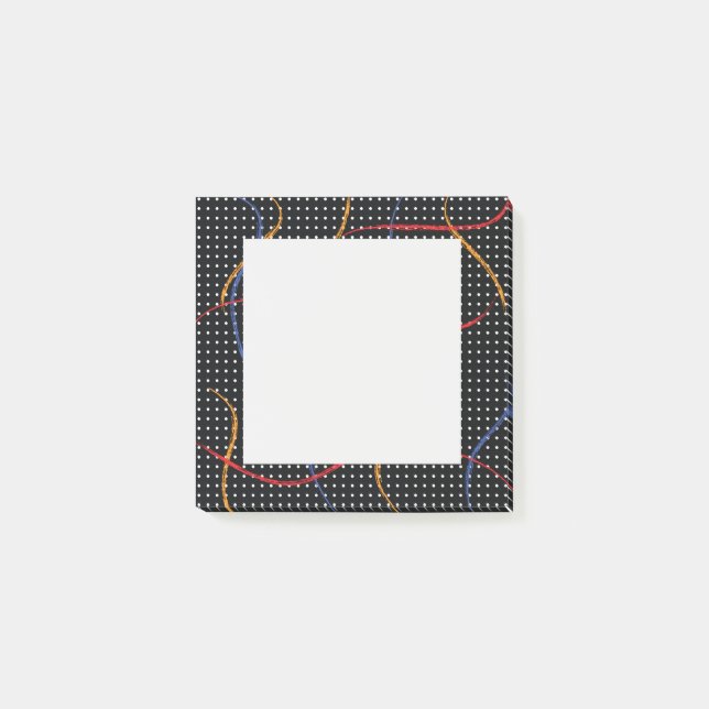 Bloco De Notas Portas e Splatter de Pintura Retroativa (Frente)