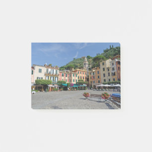 Bloco De Notas Portofino, Itália. Praça da Aldeia Portofino