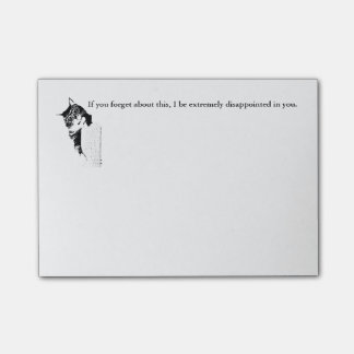 Bloco De Notas Post-it do gatinho do hipster