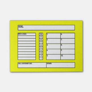 Bloco De Notas Post-it do perseguidor do objetivo