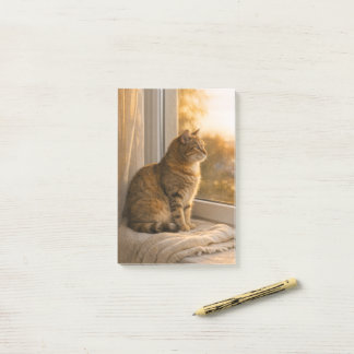 Bloco de Notas Post‑It® Gato na Janela 4" × 6"