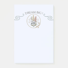 Bloco De Notas Post-it medium floral and sophisticated.