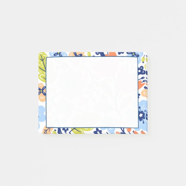 Bloco De Notas Post-it® Motif Floral Coloré (Frente)