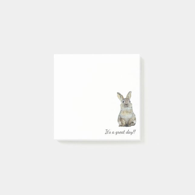 Bloco De Notas Post-It Note - Cute Bonnie Bunny (Frente)