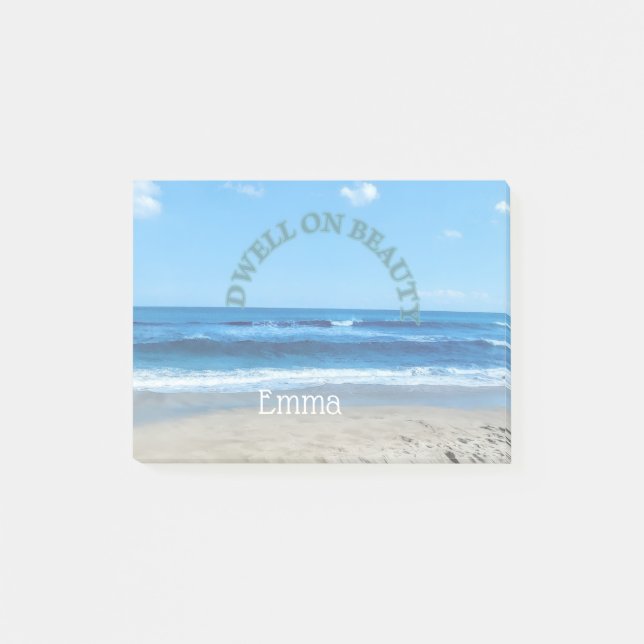 Bloco De Notas Post it note - Earth day dwell on beauty (Frente)