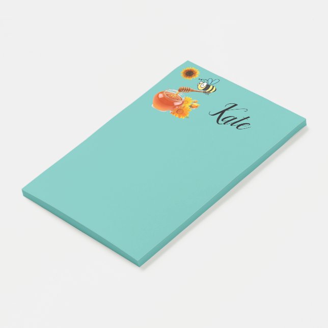 Bloco De Notas Post-it Notes Abelha Melífera (Inclinado)