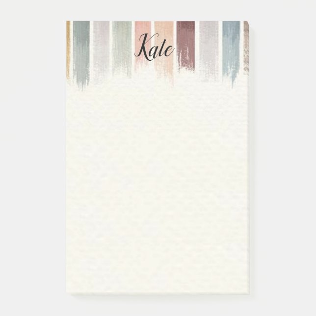 Bloco De Notas Post-it Notes Cores da Terra (Frente)