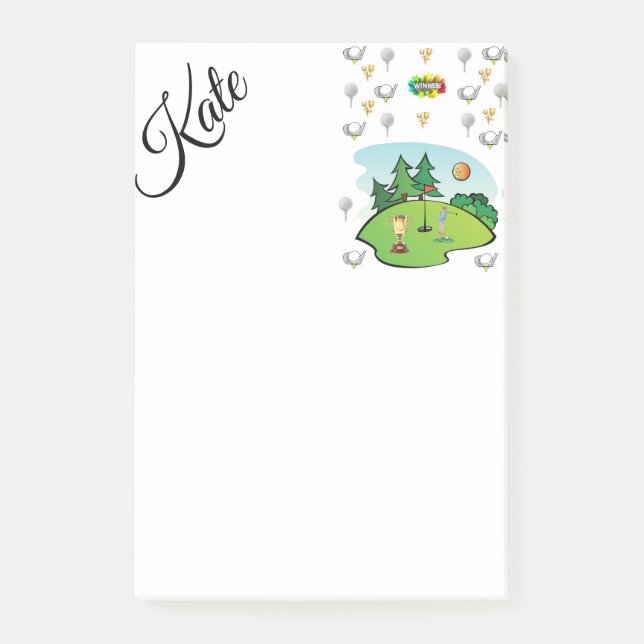 Bloco De Notas Post-it Notes Golfe (Frente)