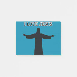 Bloco De Notas Post-It Notes i love jesus