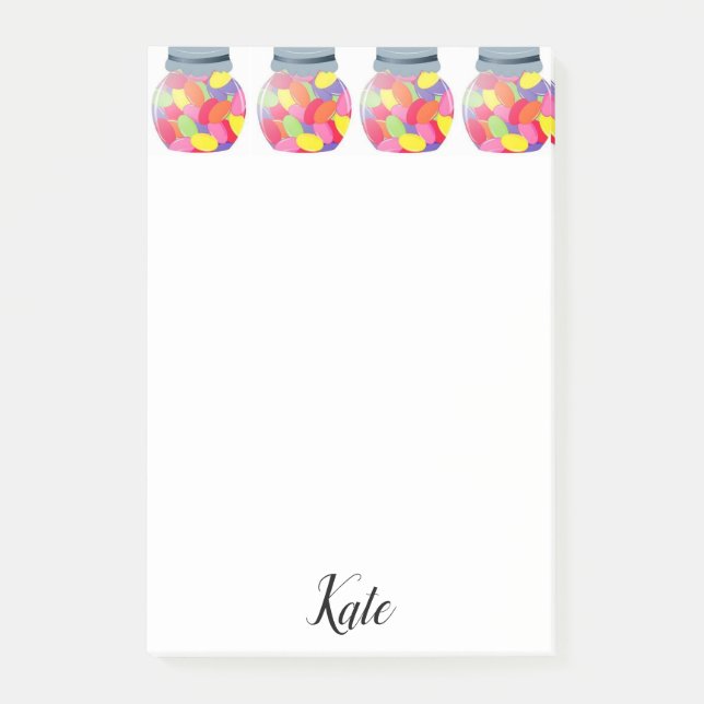 Bloco De Notas Post-it Notes Jellybeans (Frente)