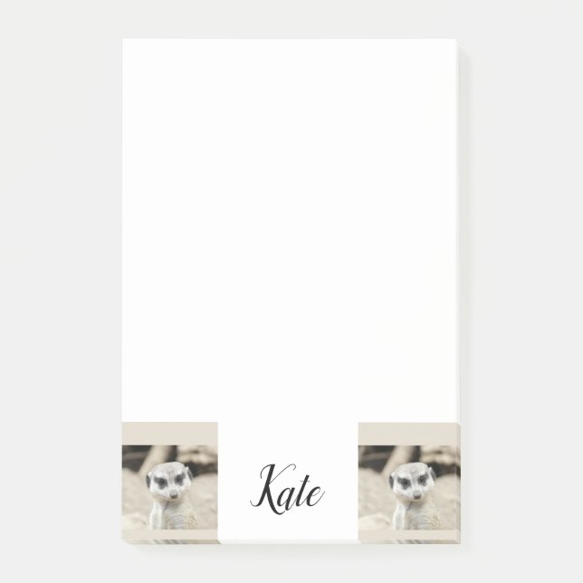 Bloco De Notas Post-it Notes Suricata (Frente)