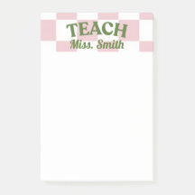 Post-it personalizável para professores