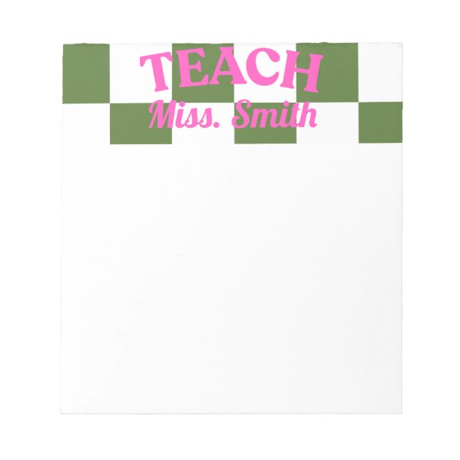 Bloco De Notas Post-it personalizável para professores (Frente)