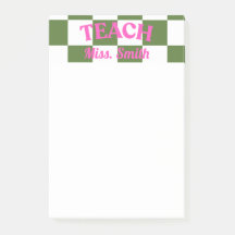 Post-it personalizável para professores