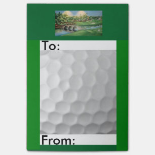 Bloco De Notas Post-it temático notes/4x6 do golfe