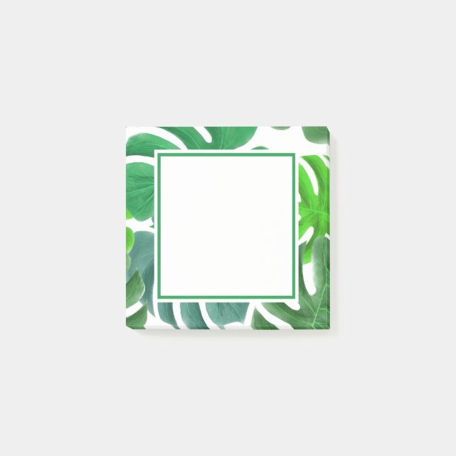 Bloco De Notas Post-it verdes da folha (Frente)