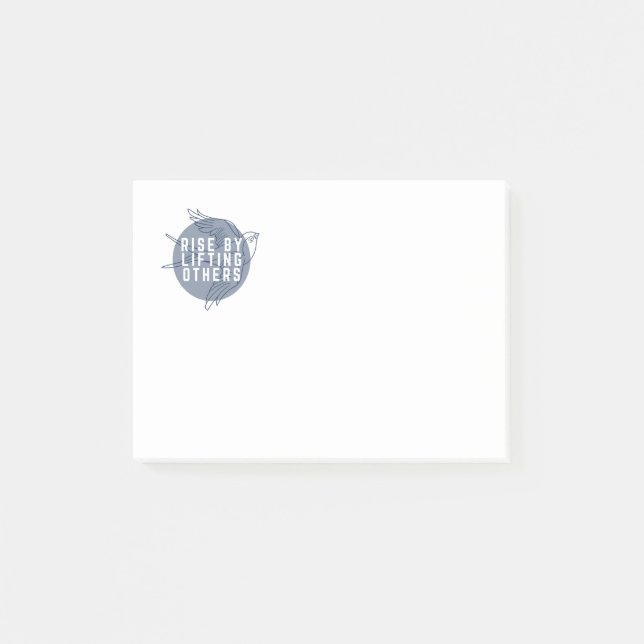 Bloco De Notas Post-Its Subir Erguendo os Outros (Frente)