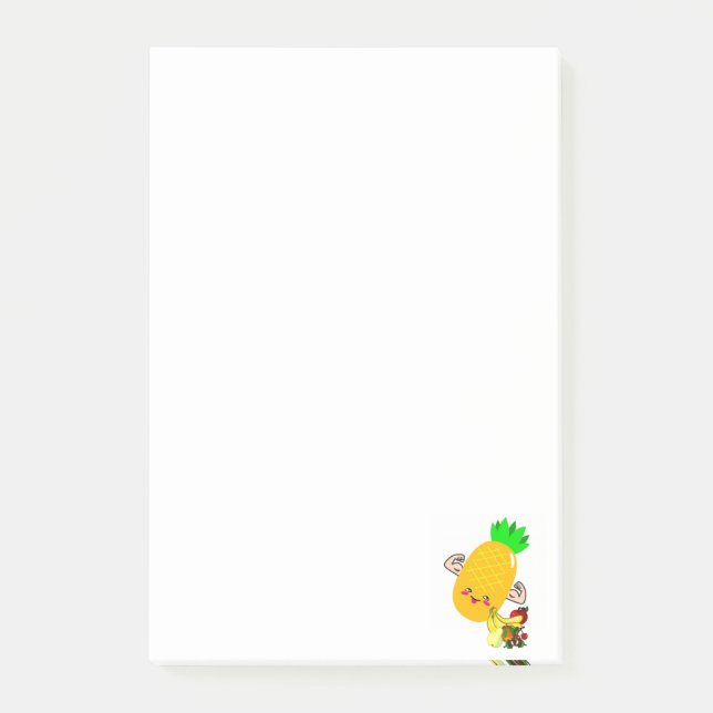 Bloco De Notas Posta de ananás de ananás (Frente)