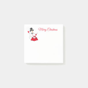 Bloco De Notas Posta de Snowman