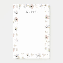 Bloco De Notas Posta Floral Modern Boho - Notas