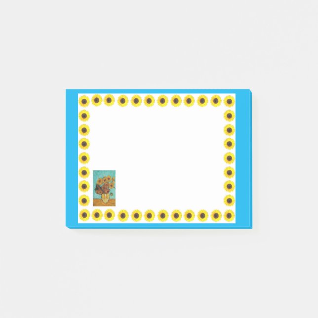 Bloco De Notas Postadas de girassol (Frente)