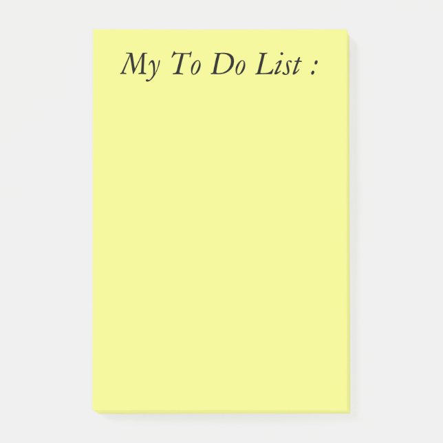 Bloco De Notas Postar Lista de Tarefas Amarelo (Frente)