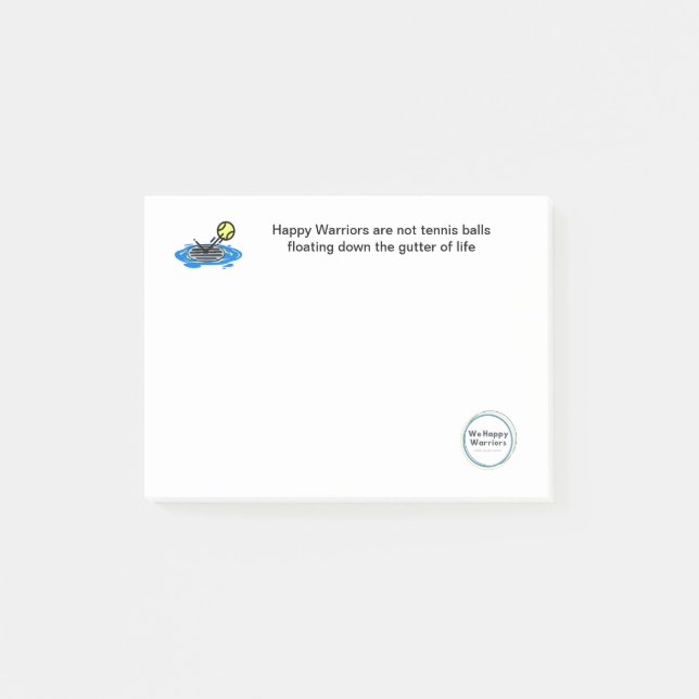 Bloco De Notas Postar Notas - Não Somos Uma Citação De Tênis (Frente)