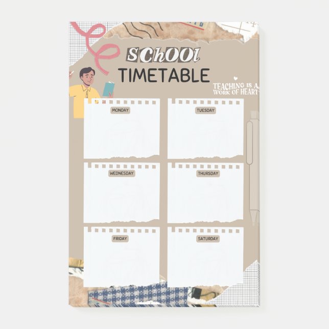 Bloco De Notas Postar notas para todos os professores (Frente)