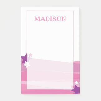 Bloco De Notas Postar Super Estrela Rosa Nota