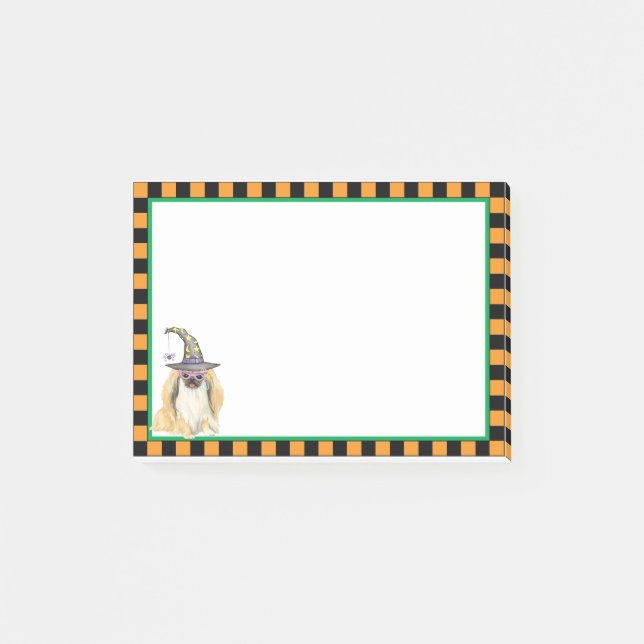 Bloco De Notas Postas da Bruxa de Pekingese (Frente)