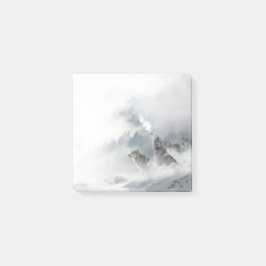 Bloco De Notas Postas dos Lobos Invernos Howling