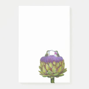 Bloco de notas Poste de amor e Artichoke