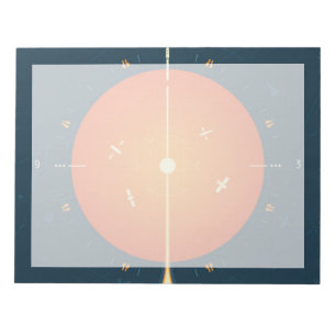 Bloco De Notas Poster de relógio atômico de espaço profundo, vers