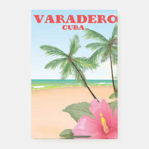 Bloco De Notas Poster de viagens de praia de Varadero Cubano