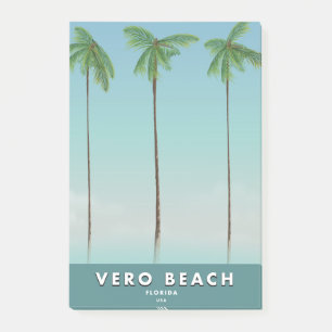 Bloco De Notas poster viagens vintage da  Vero Beach