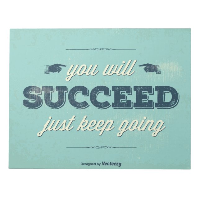 Bloco De Notas Poster vintage (Frente)