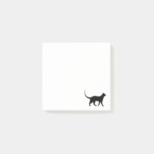 Bloco De Notas PostIt de gato preto
