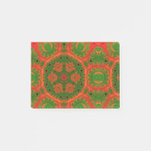 Posto Caleidoscópio Laranja e Verde