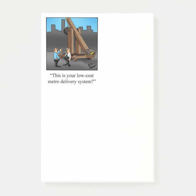 Bloco De Notas Posto de humor comercial - Notas de ti (Frente)