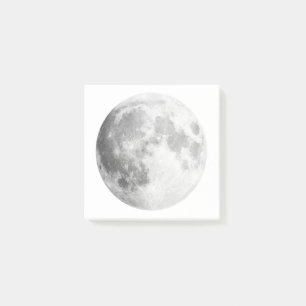 Bloco De Notas Posto de Lua Completo Notas de Ti / Branco