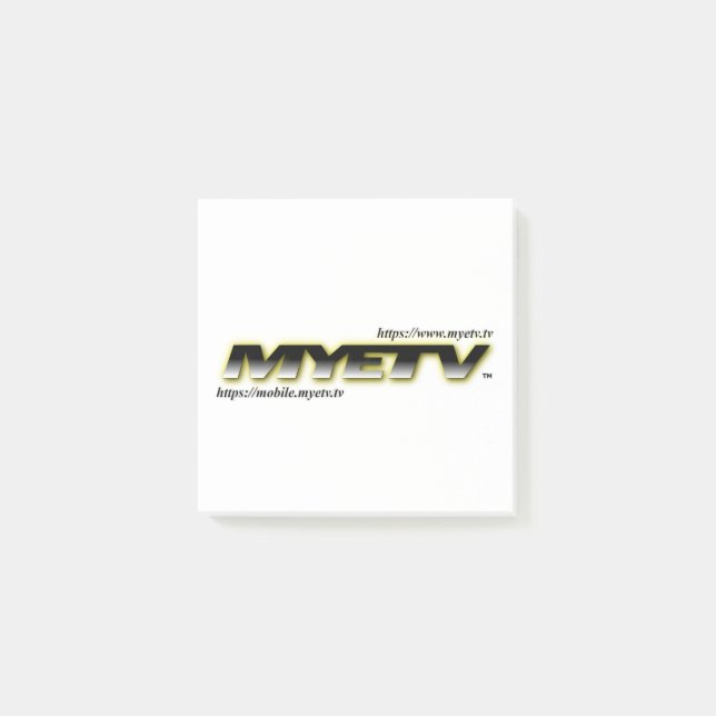 Bloco De Notas Posto de MYETV (Frente)